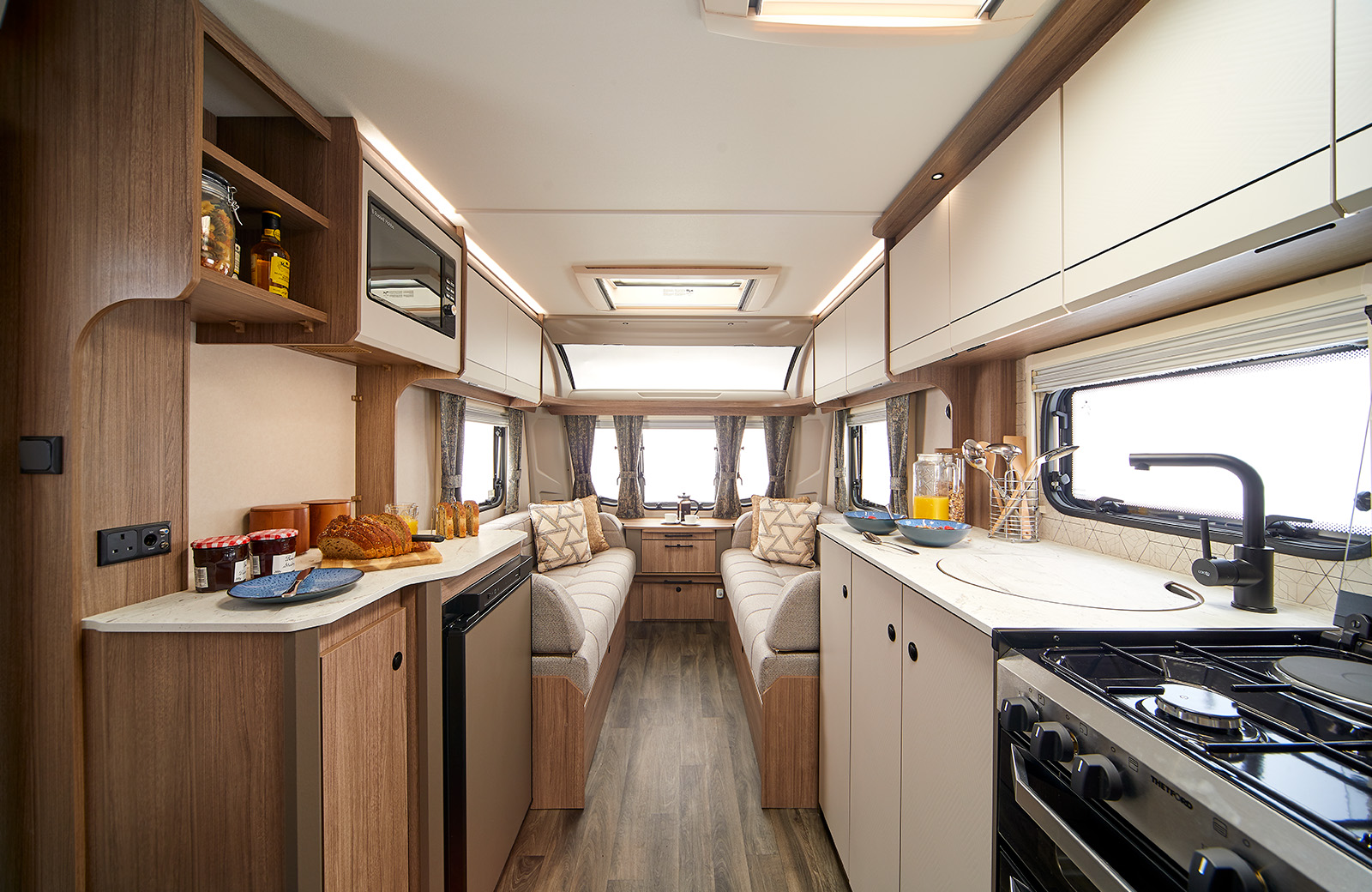 Coachman Acadia 460 2 Berth Caravan Interior Lounge From Kitchen